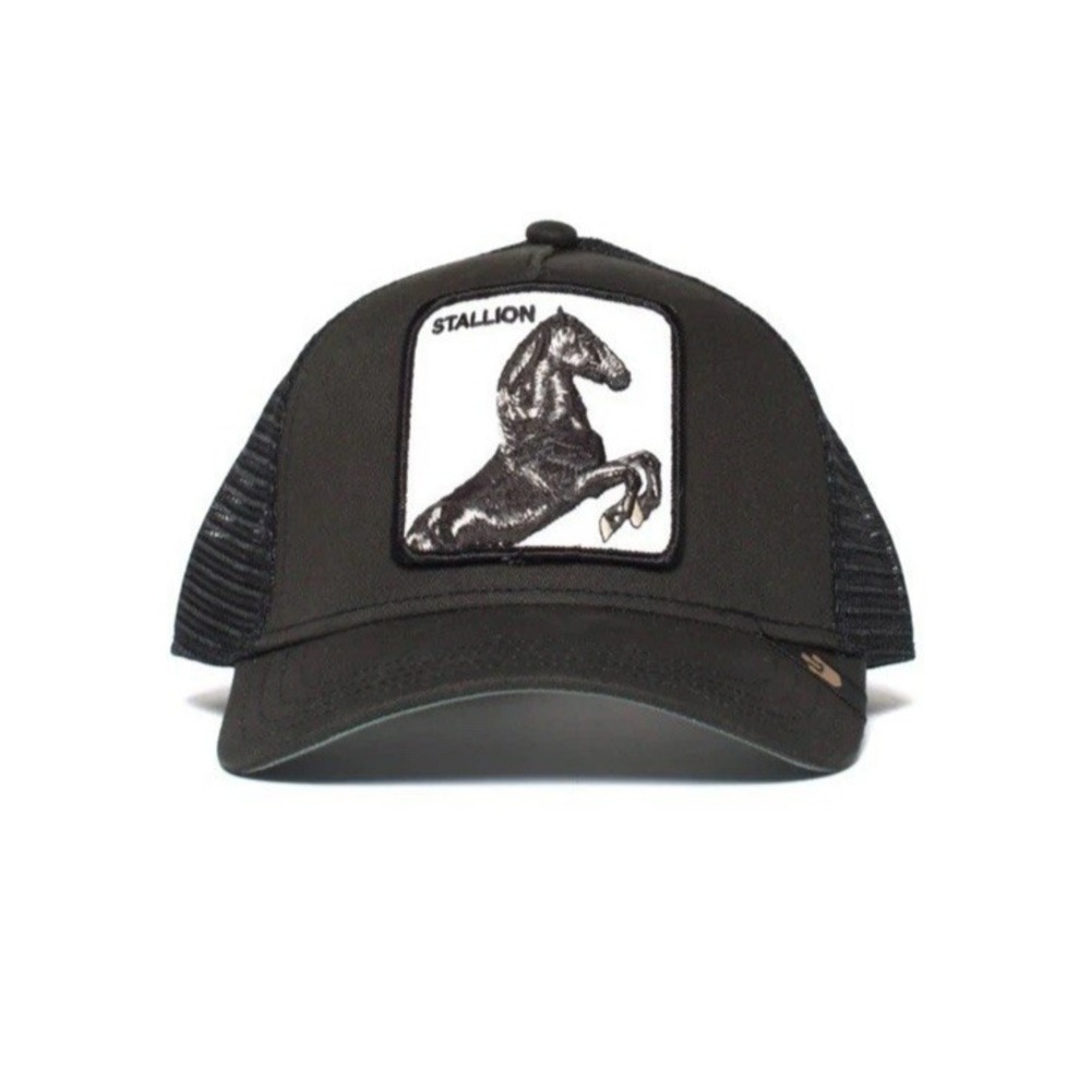 Goorin Bros The Farm Animal Trucker Stallion Black Horse Classic SnapBack